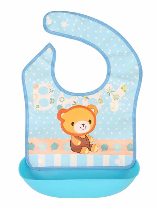 INDOLLE Babador De Silicone Pega Migalhas Impermeável Bebê Infantil com Coletor Removível Ajustável Lavável para Alimentação Introdução Alimentar BLW Refeição Papinha