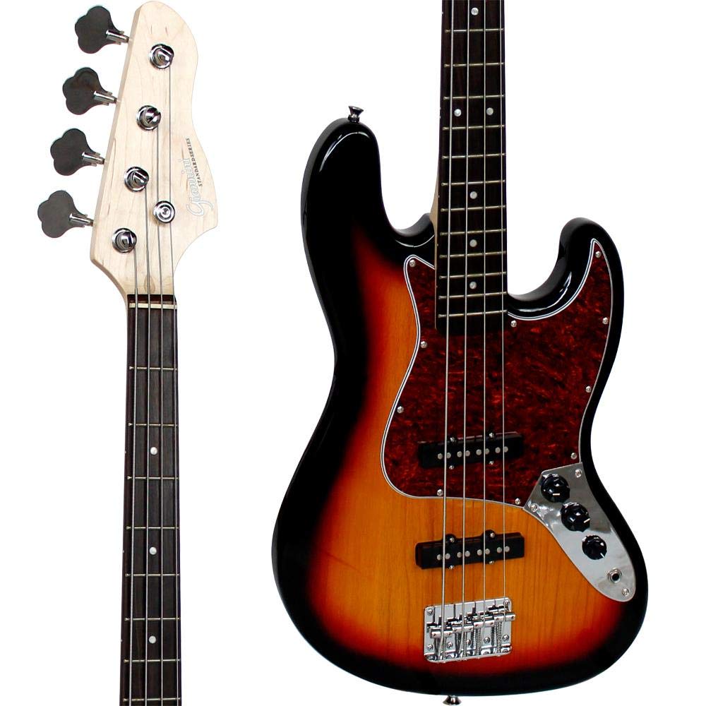 Contrabaixo Elétrico JAZZ BASS 4 Cordas GB 100 Sunburst/ Turtle GIANNINI