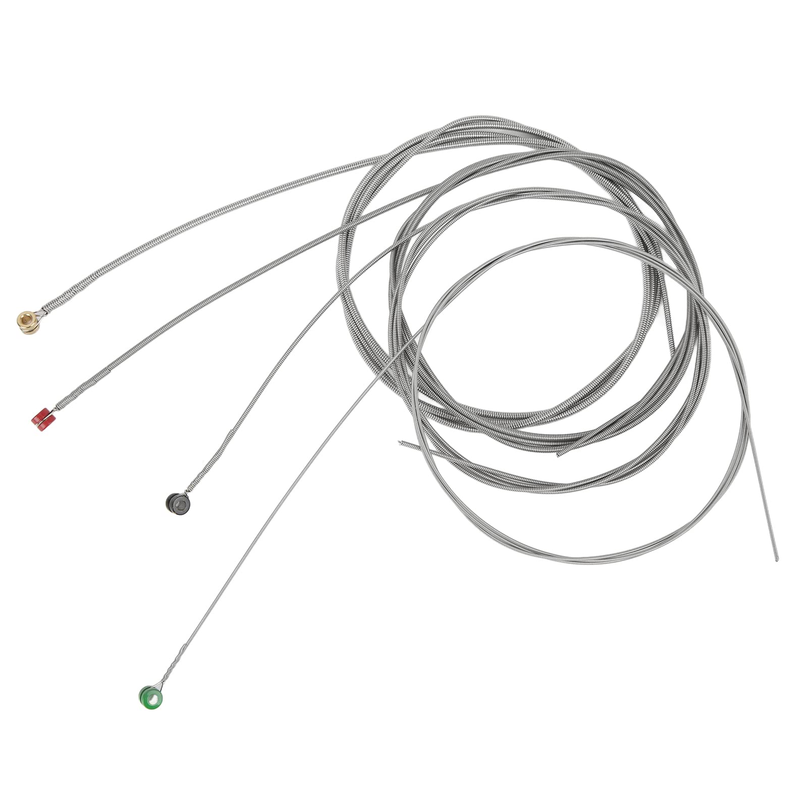 4 peças cordas de baixo elétrico, corda de baixo de metal com cabeça colorida para baixo elétrico