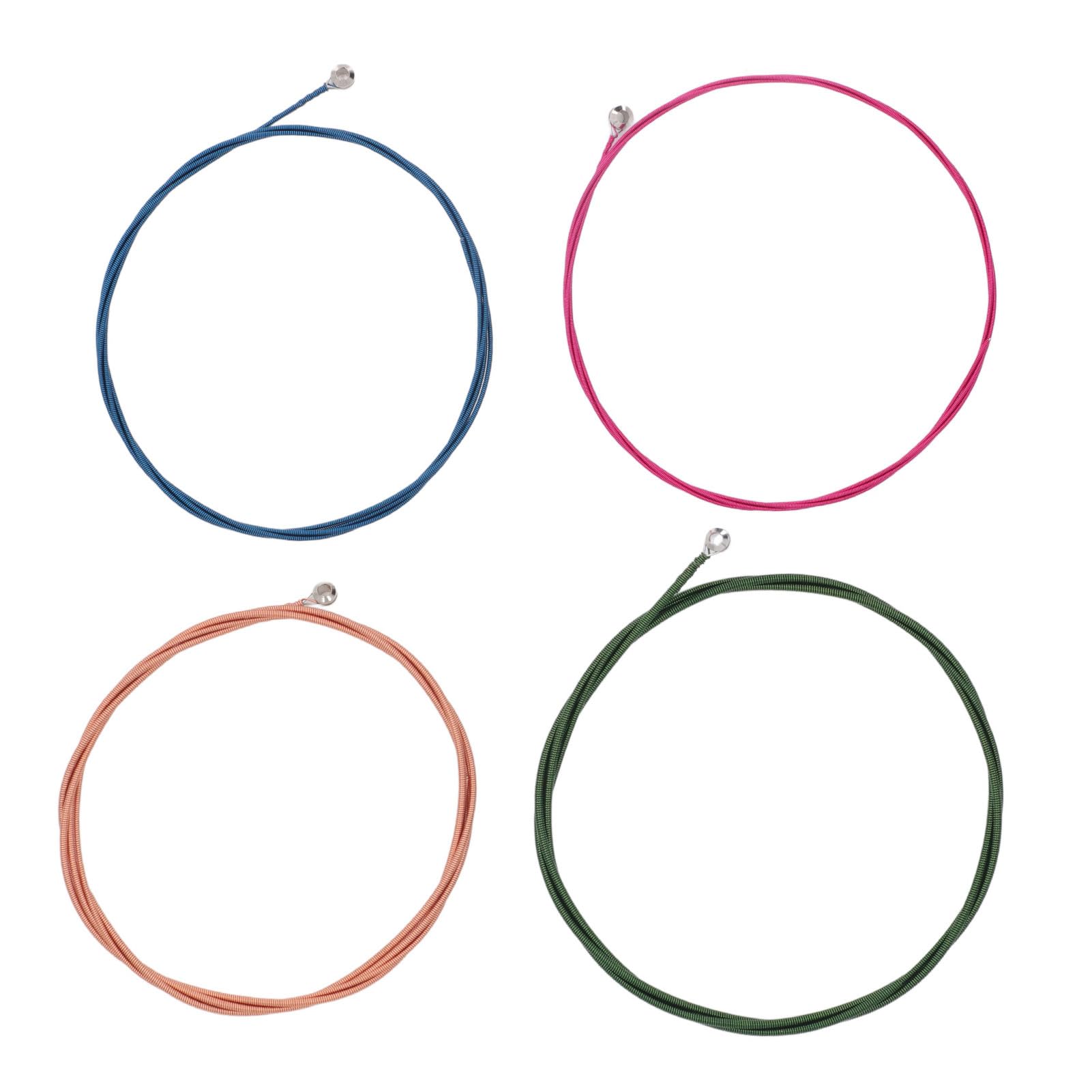 Conjunto de Cordas para Baixo Elétrico, 4 Unidades, 4 Cores, para Baixo Elétrico, Cordas de Baixo Acústico
