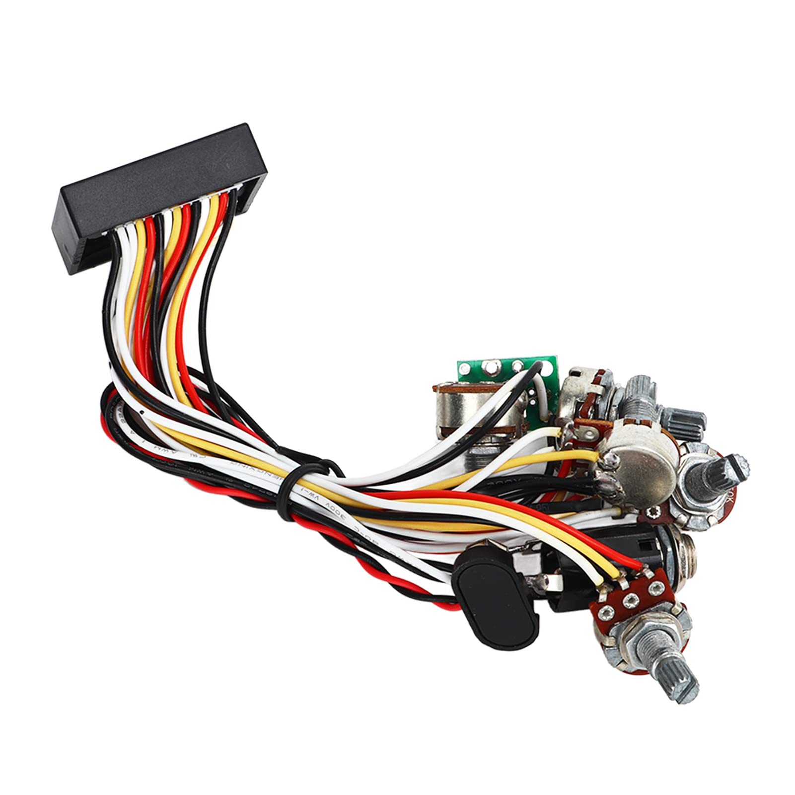 Circuito elétrico de pré-amplificador de baixo ativo 3 bandas equalizador sistema de equalizador plástico metal placa de som graves 14dB 80Hz médio 8dB 900Hz agudos 23dB B100K para baixo elétrico