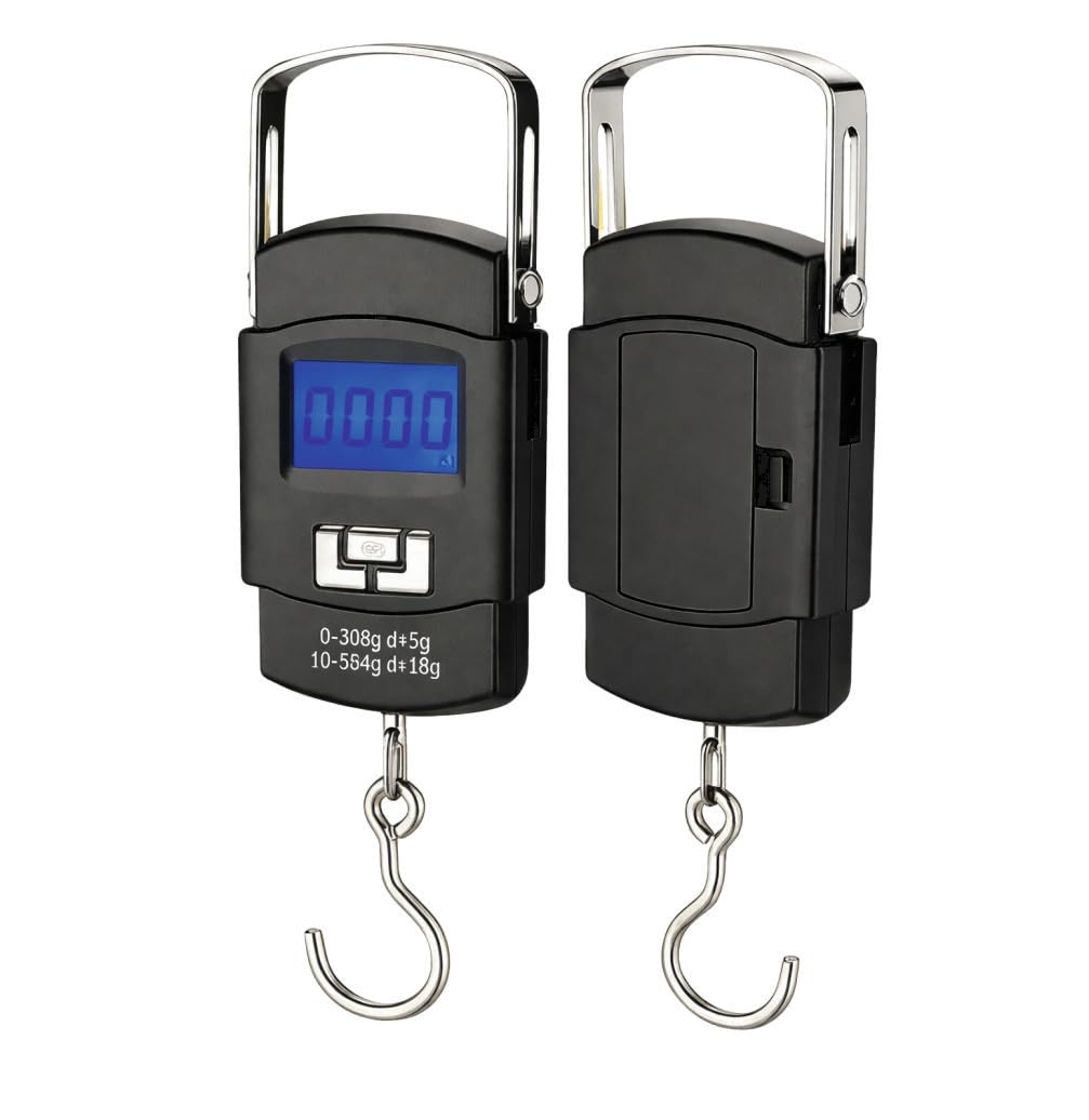 Mini Balança Digital Portátil 50kg com LCD – Ideal para Bagagem, Pesca, Compras e Uso Doméstico