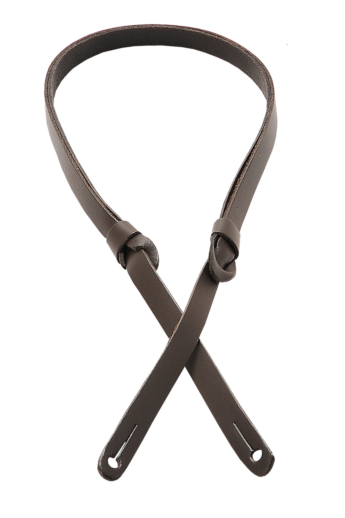 Levy's Leathers Tira de couro para bandolim esculpida de 1,27 cm; marrom escuro (M19PR-DBR)