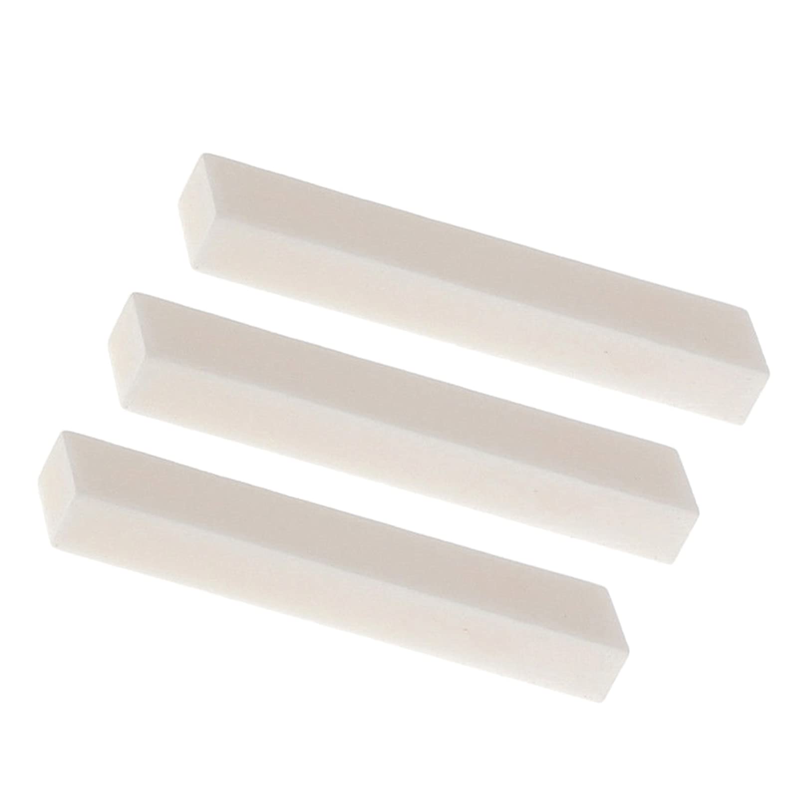 3 peças guitarra osso em branco para guitarra baixo elétrico bandolim banjo ukulele 52x6x10mm portátil