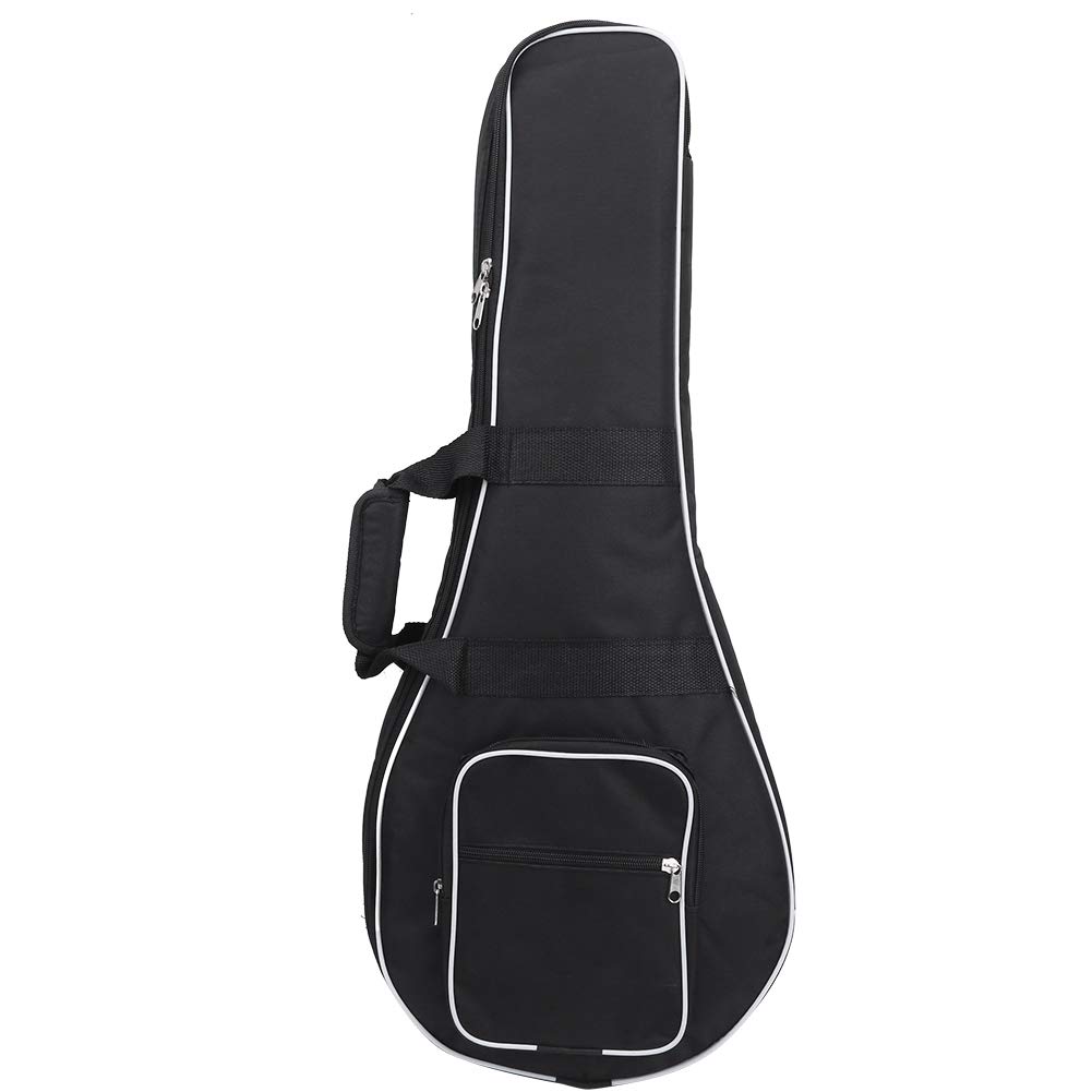 Generic Estojo de Bandolim de Tecido Oxford Portátil Espesso Com Bolsos Laterais para Amantes de Música e Profissionais - à Prova D'água e Resistente Ao Desgaste, 10,6 Polegadas X 28,7 Polegadas, 1