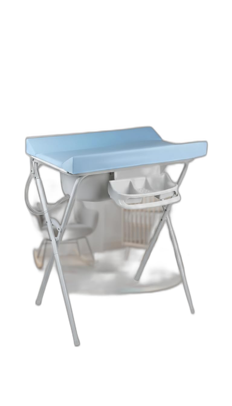 Banheira Com Trocador Dobrável e Suporte 25L - Azul