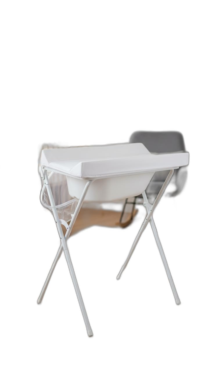 Hercules Banheira com Trocador e Suporte Dobrável 25L Branco