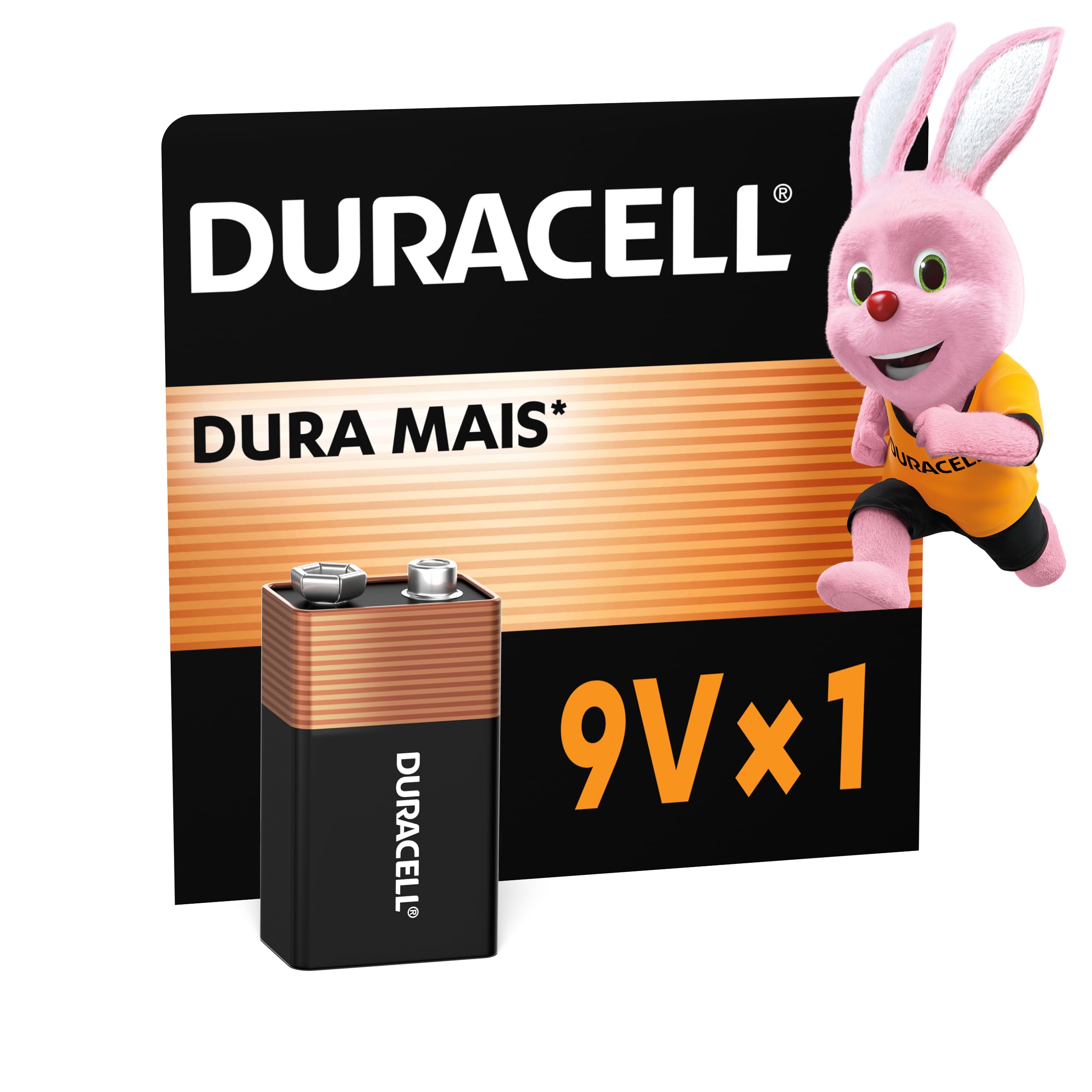 Duracell Bateria Alcalina 9V Ideal – Para Detectores de Fumaça e Microfones sem Fio
