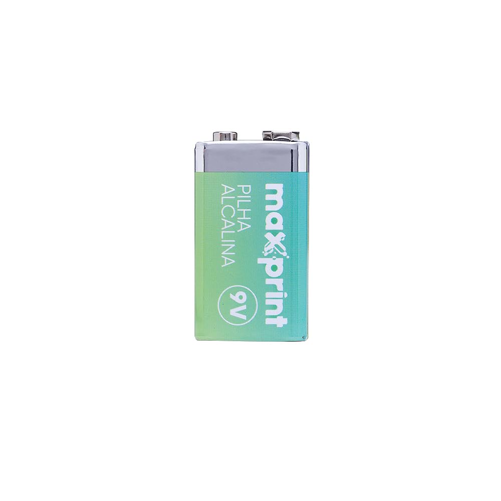 Pilha Alcalina Maxprint 9V Maxprint c/ 1