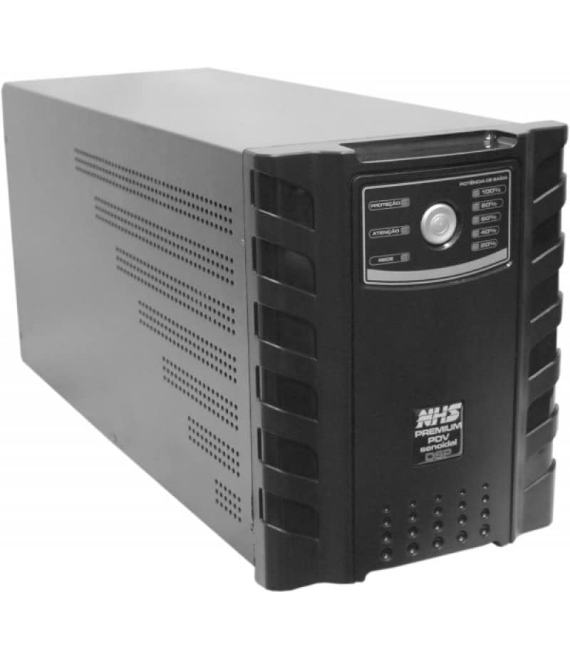 Nobreak NHS Premium 1500VA E.Bivolt S.120V ou Conf 220V Bat Estacionária 1x58Ah/12V USB 8 tomadas - 90.D0.015100
