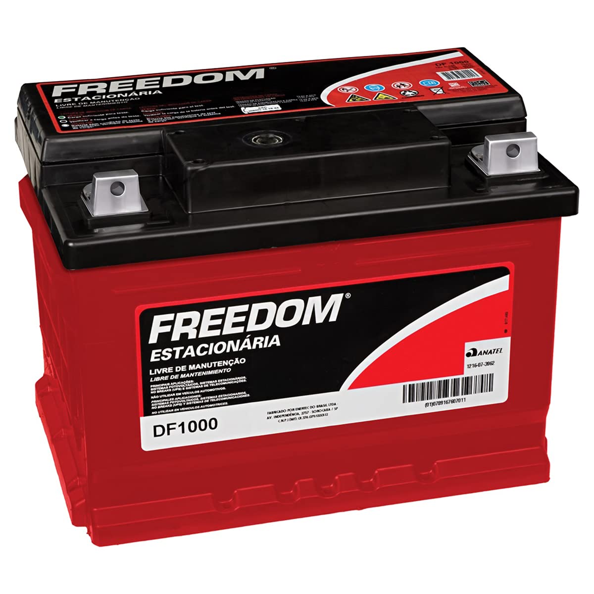 intelbras Bateria Estacionária Freedom DF1000 - 60Ah / 70Ah