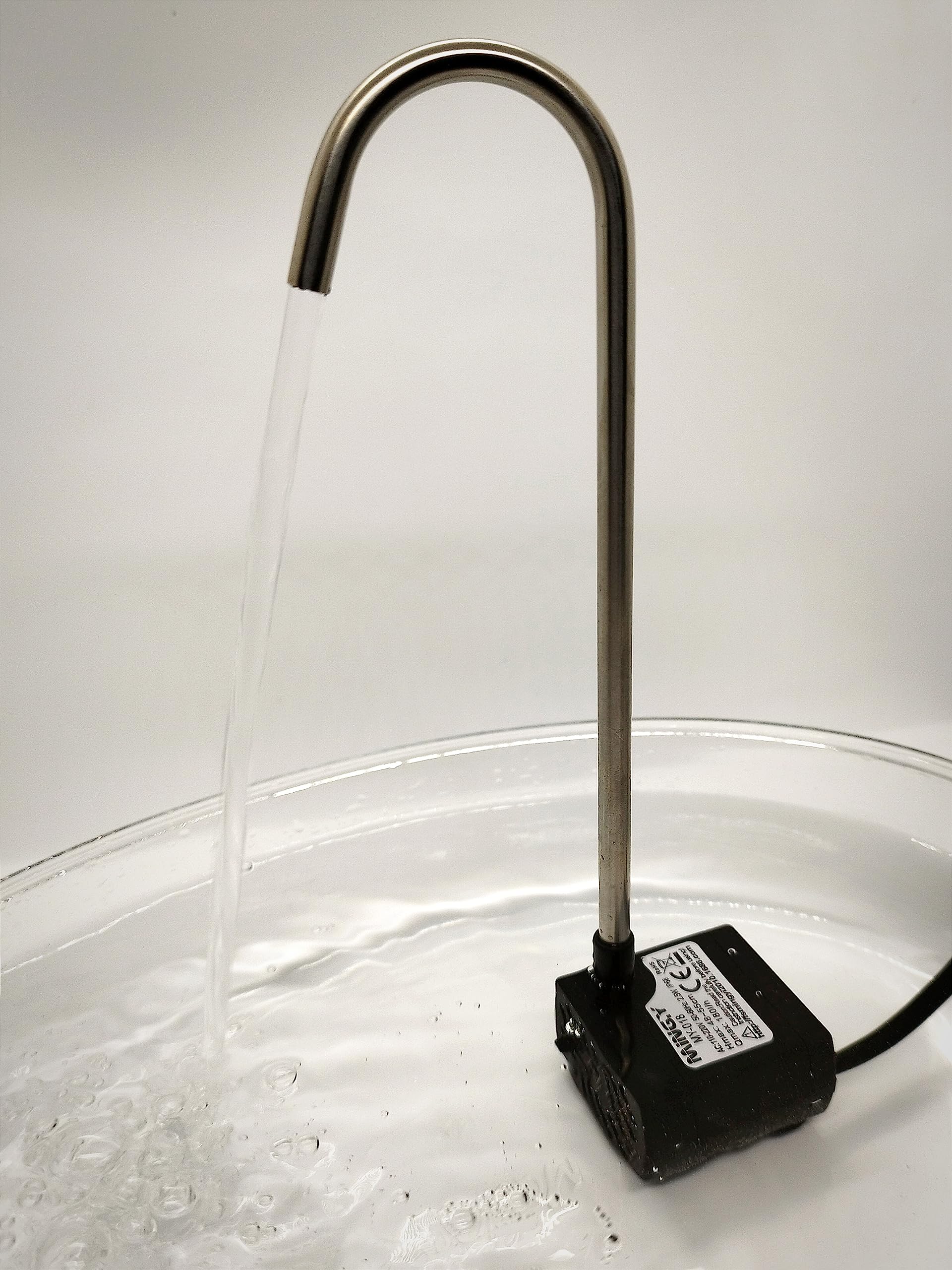 Kit Bebedouro Gato Pet Fonte Bivolt C/Torneira Bica Inox