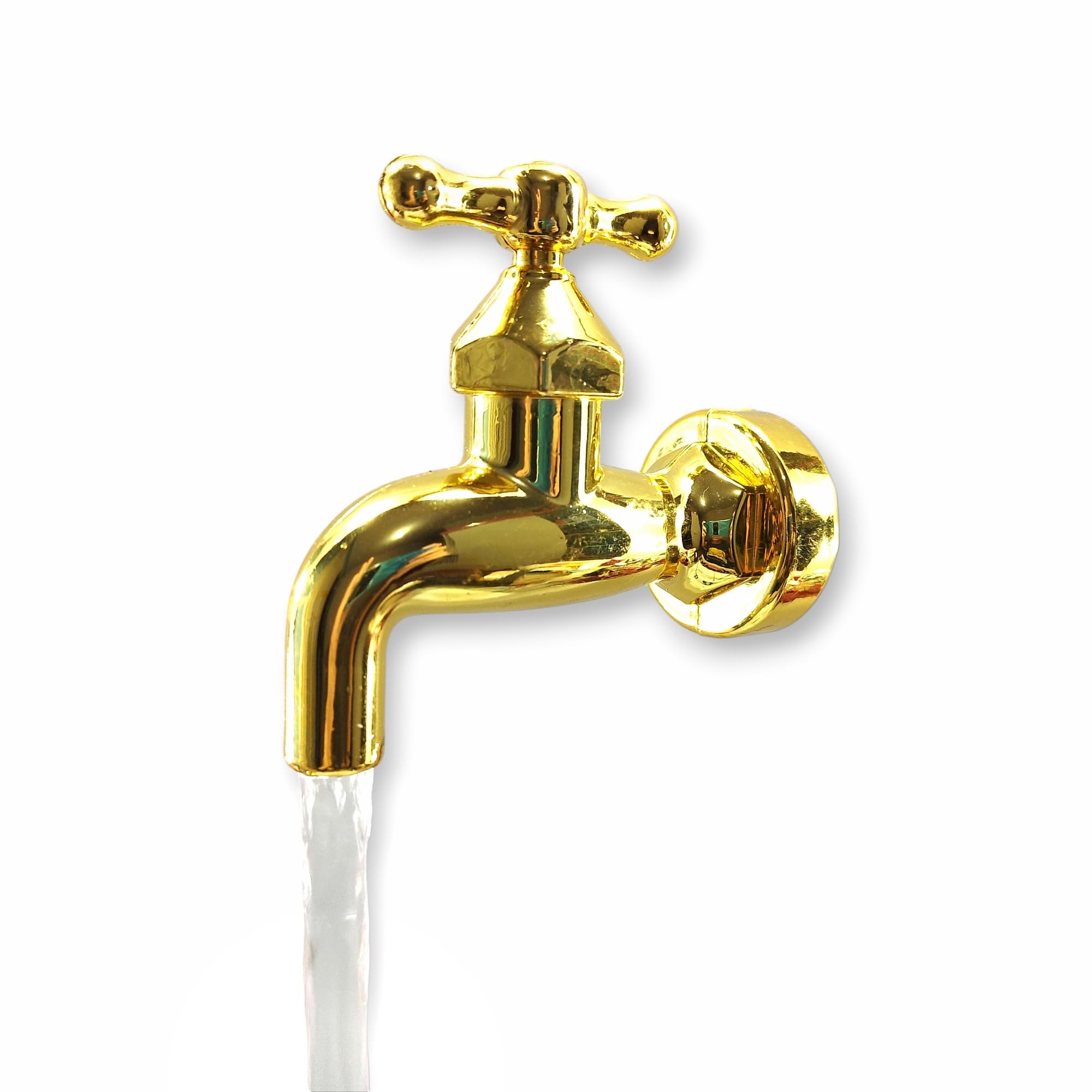 Bebedouro Fonte Torneira Mágica Com Acrílico + Bomba Bivolt (Dourada)