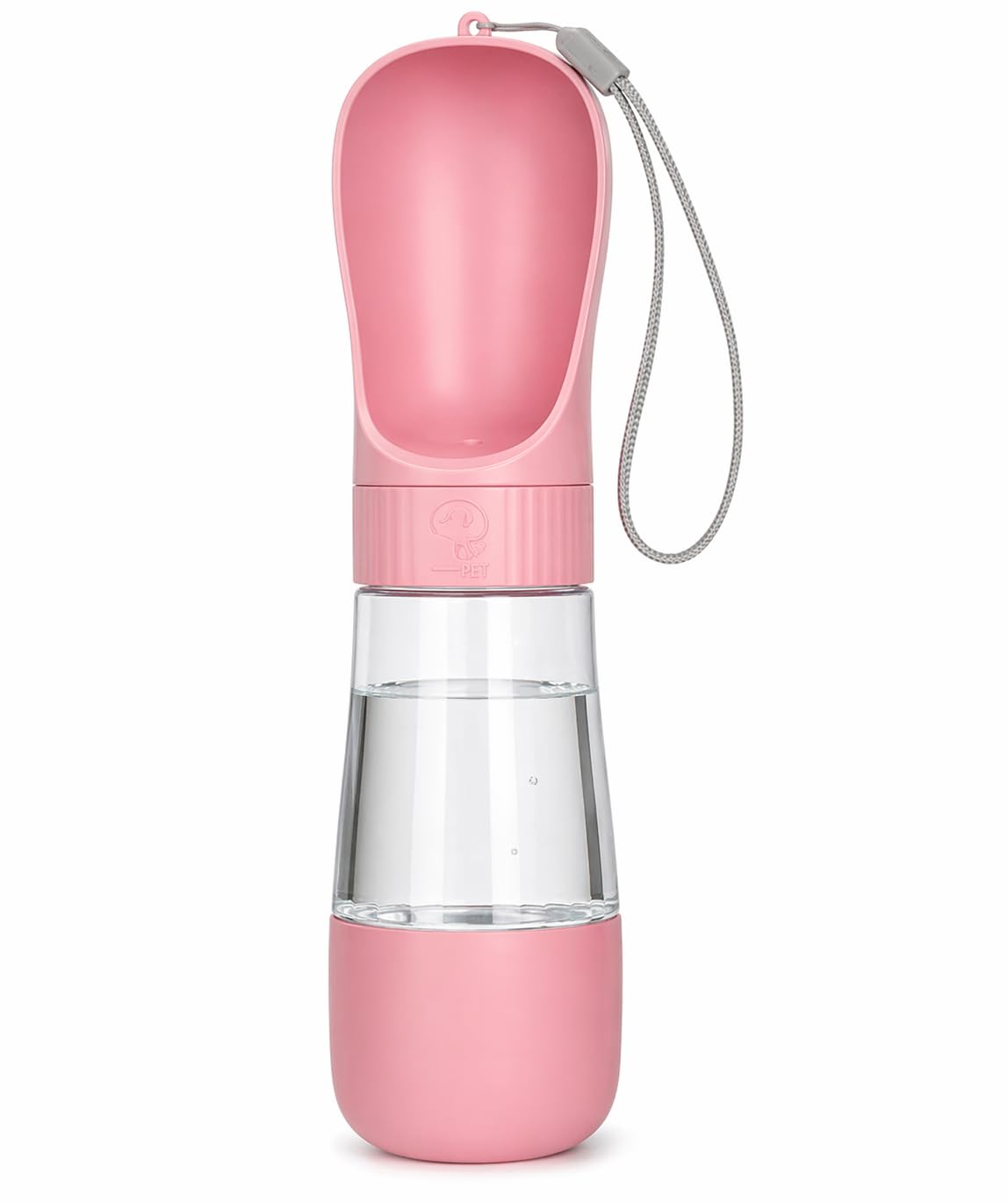 Bebedouro Portátil para Cachorro 300ml Antivazamento com Tigela Integrada Fácil de Usar Passeio e Viagem Pet