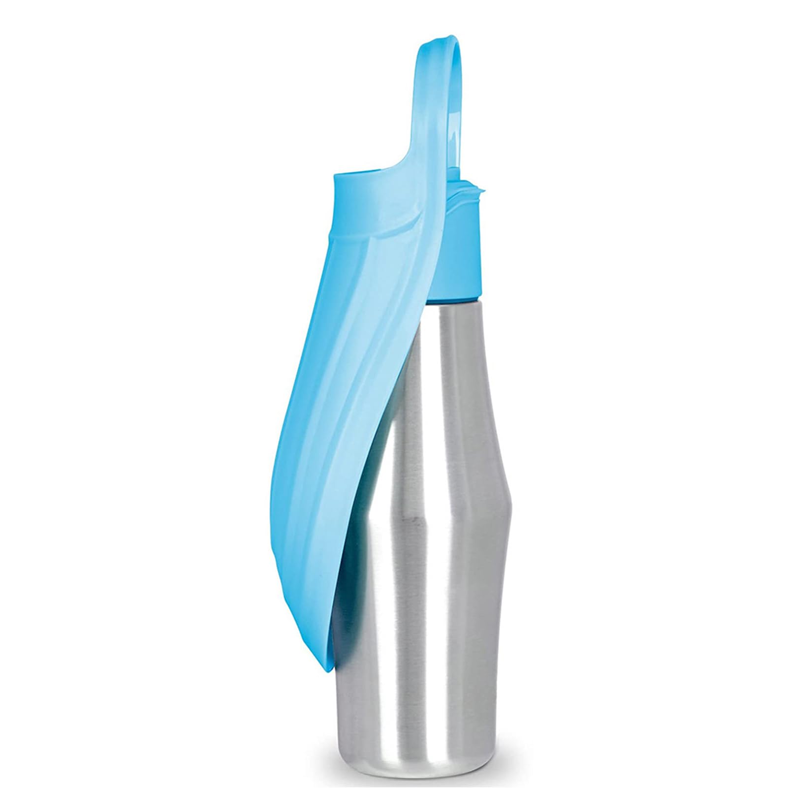 Garrafa Água Cachorro Aço Inoxidável 750ml Dispensador Portátil - Tigela Colapsável Bebedouro Viagem para Pets