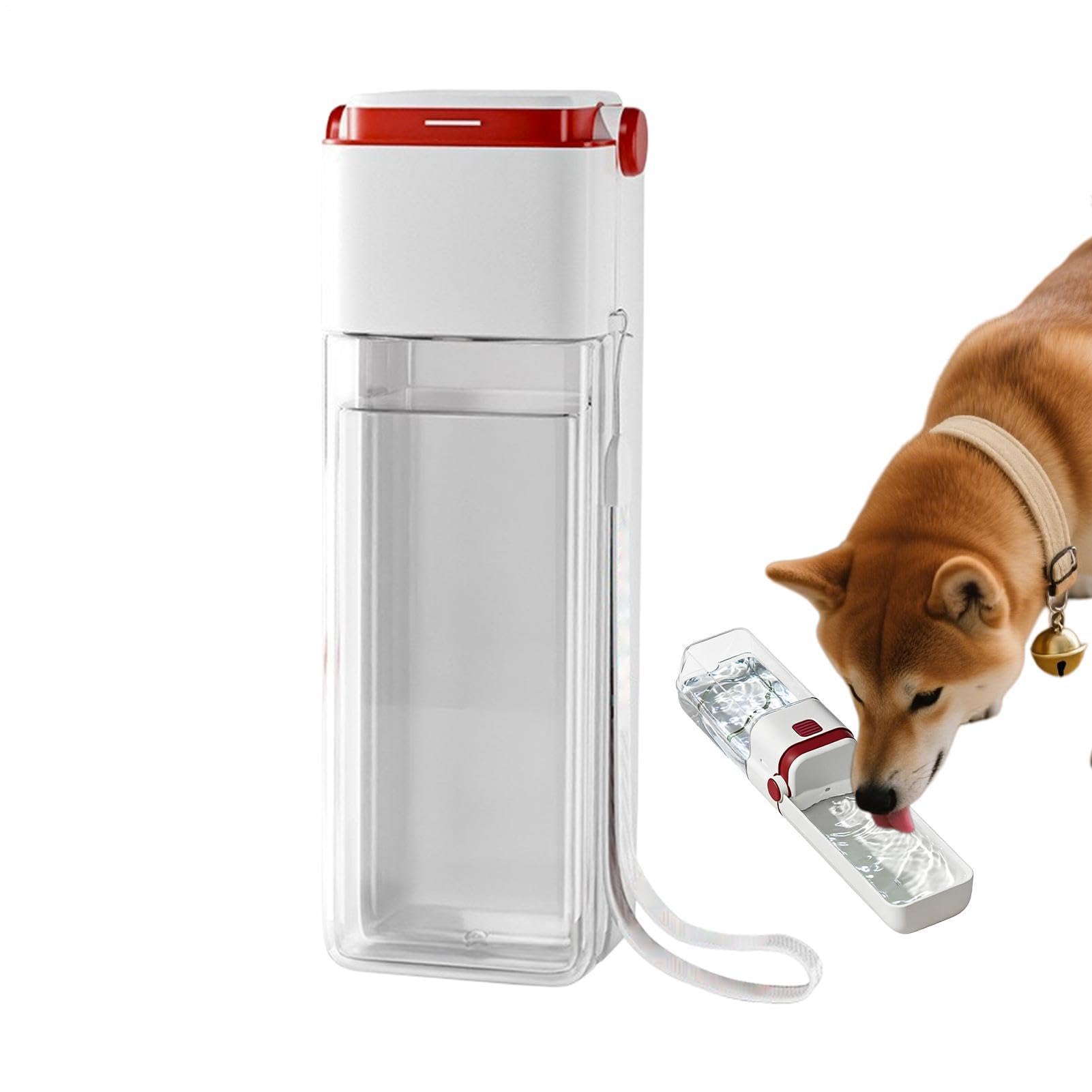 AquaDog Referência 5746-1 Garrafa De Água Para Passeio Com Cão Copo Portátil Dobrável Antifugas Pet | Garrafa Bebedouro Dispensador De Água Para Cão Em Viagens Automóvel, Treino, Férias, Ar Livre, Caminhadas, Trilhos, Camp