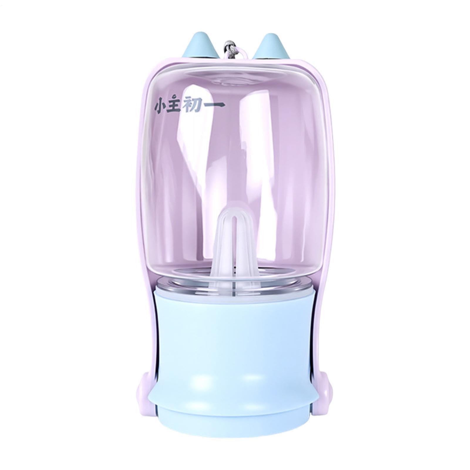 Garrafa Água Portátil Canina 320ml Bebedouro Antivazamento Com Correia | Copo Viagem Portátil Pet Para Gatos Filhotes Ao Ar Livre Caminhadas Trilhas Acampamento Treinamento