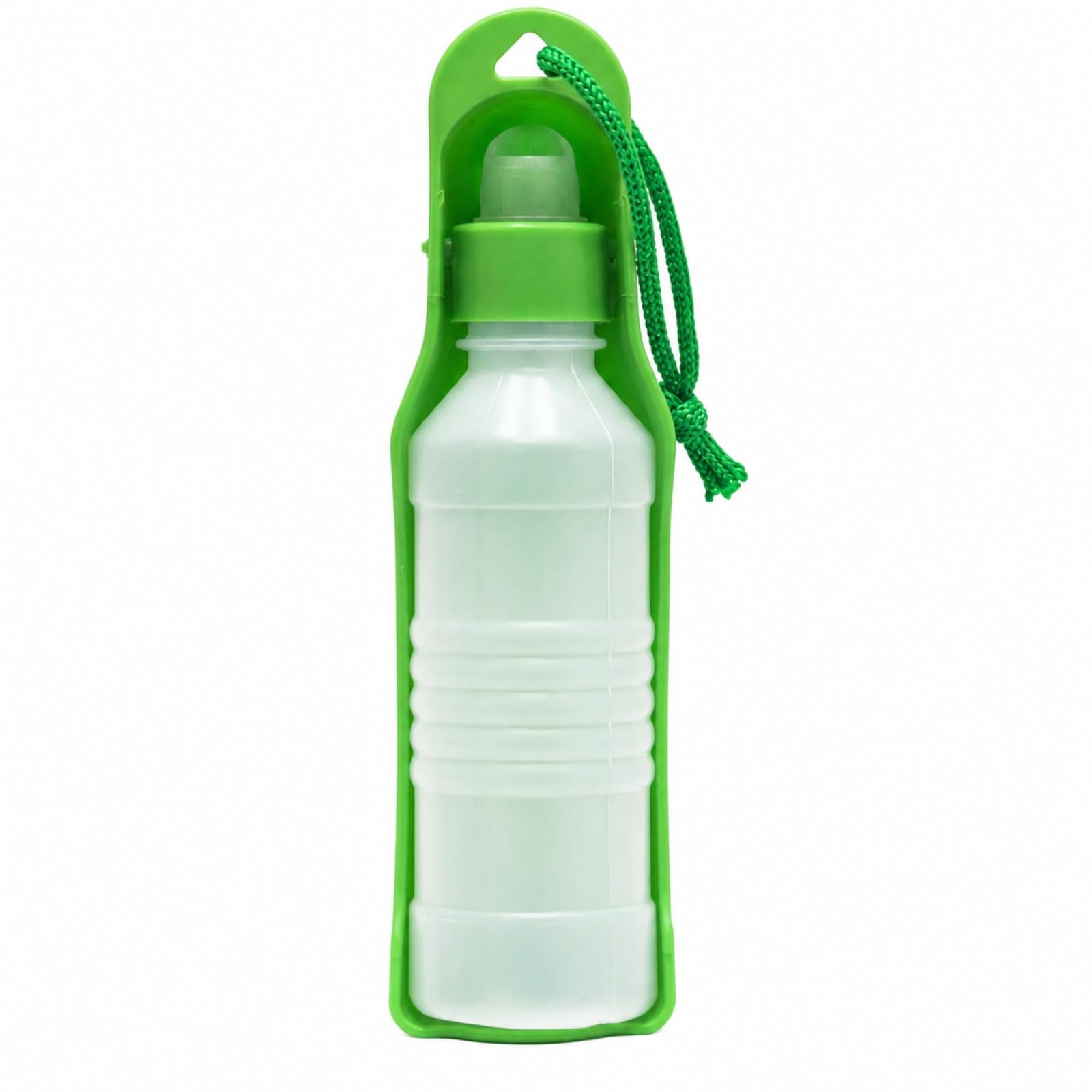 Bebedouro Portátil Pet 500ml para Cães em Passeios e Viagens | Garrafa bebedouro portátil de 500ml com válvula anti-vazamento, ideal para hidratar cães em passeios e viagens.