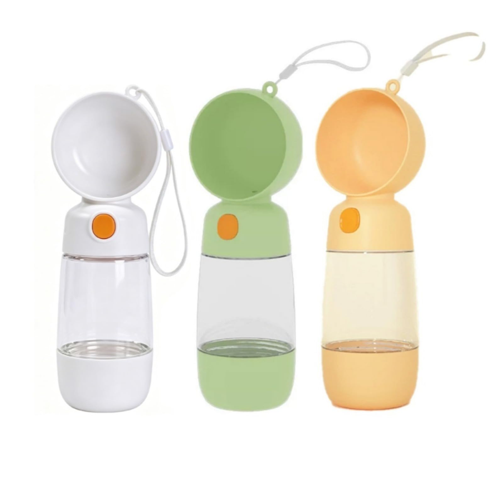 Garrafa Bebedouro Pet 2 em 1 400ml Portátil para Cães e Gatos (Aleatório-02UN)
