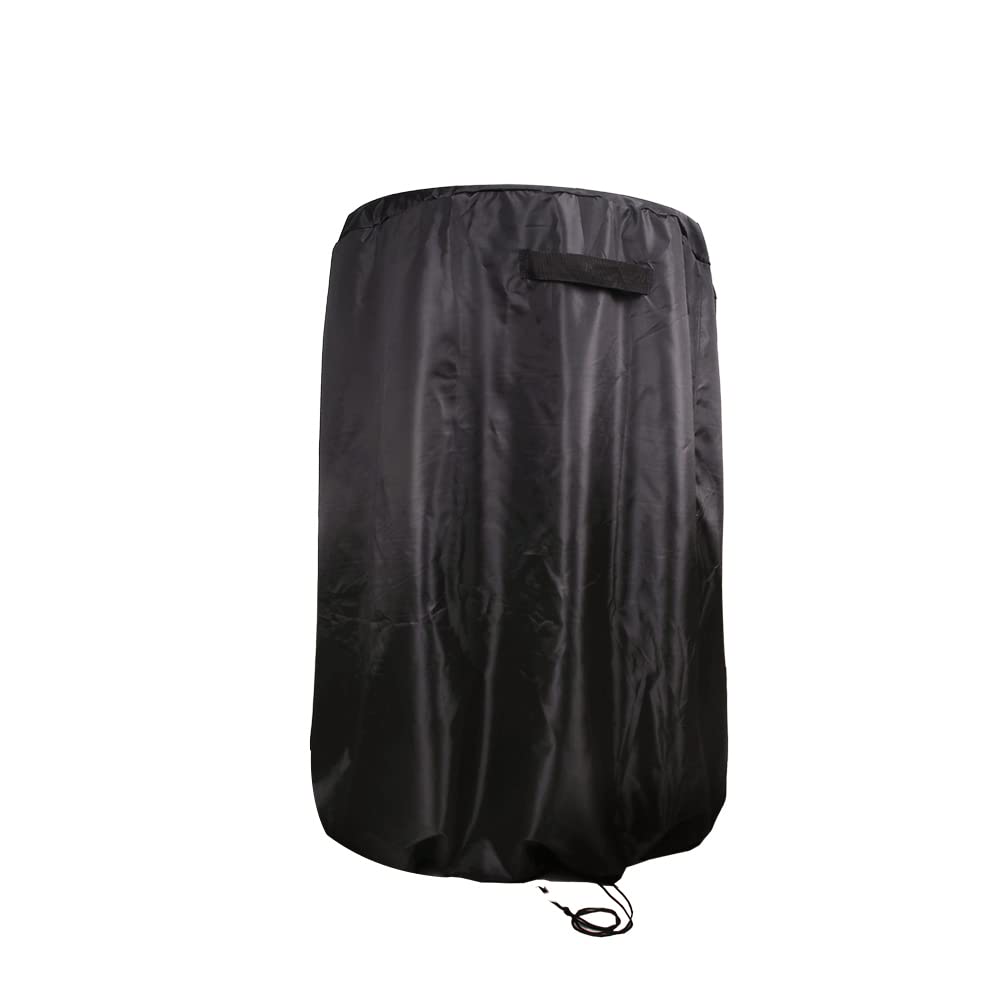 J&C Triturador de Madeira à Prova de Poeira Cobertura Mulcher 109 x 83 cm Impermeável Cobertura Mulcher de Folhas Elétrico Proteção para Triturador Elétrico de Folhas (Preto)