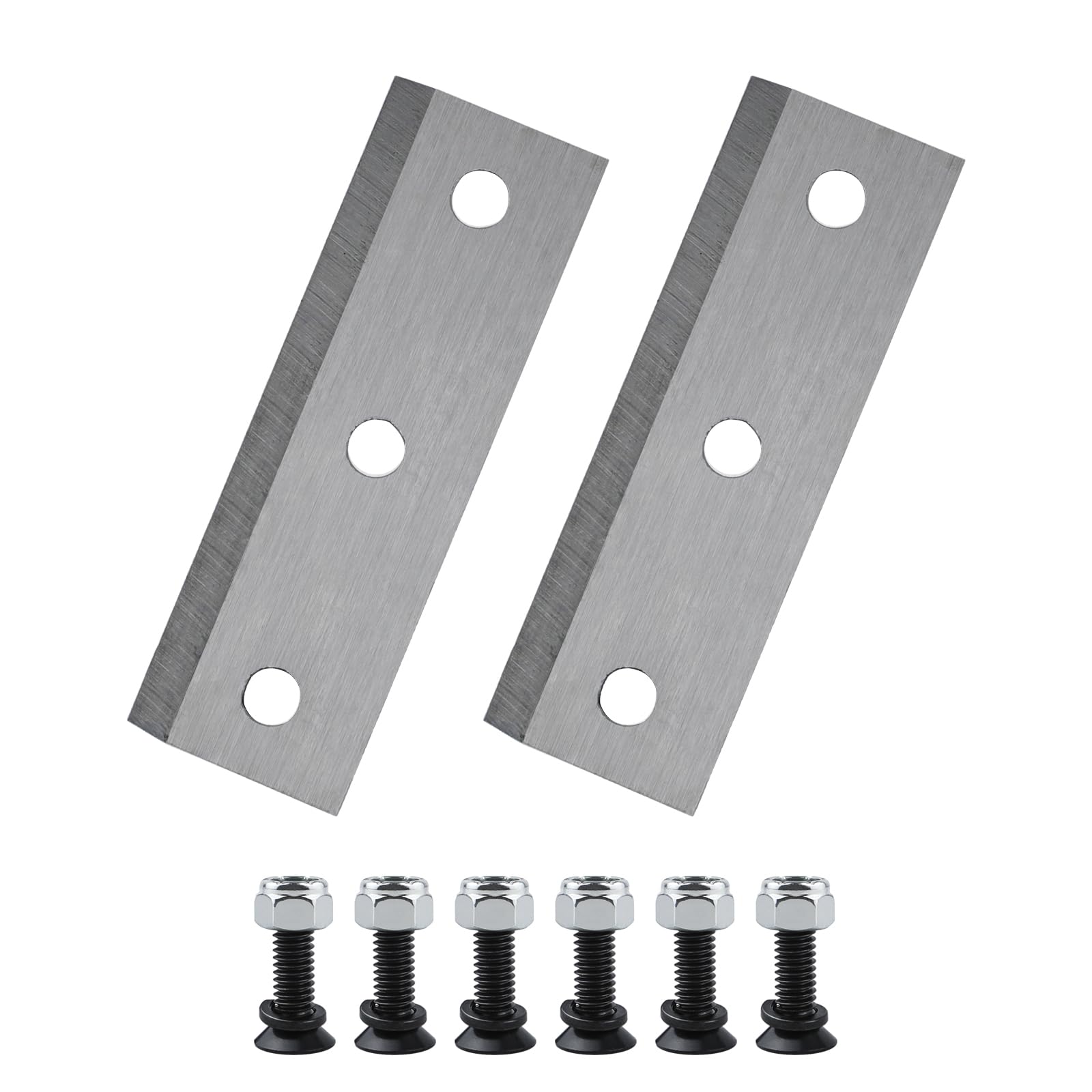 Obida Pacote com 2 lâminas de triturador de madeira GUO054 para trabalhos terrestres, Superhandy LCE12 (com 6 parafusos)