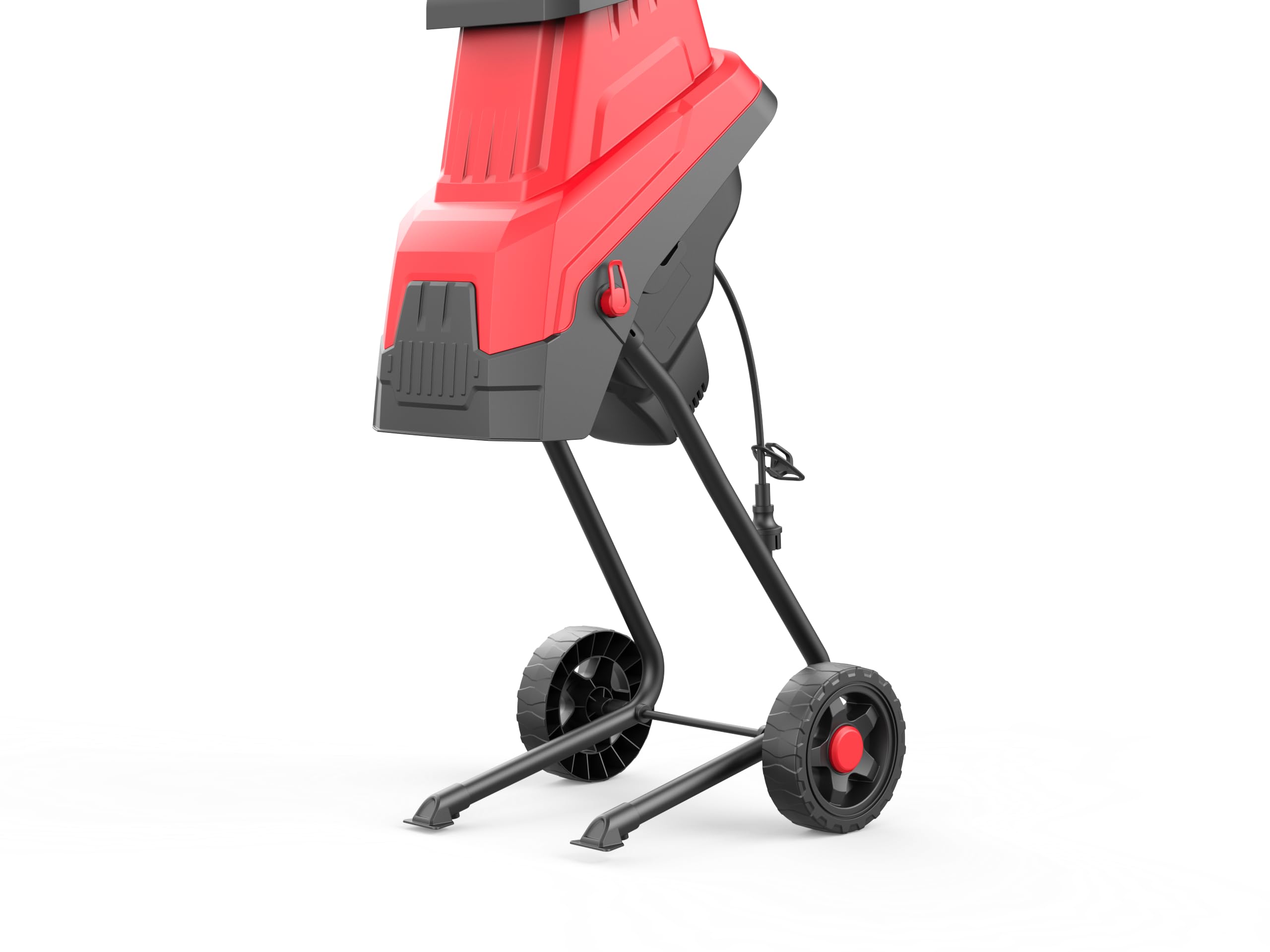 MZK Picador de madeira, 15 Amp com funil de alimentação de 4,8 cm, saco de coleta de 55 L, triturador elétrico de madeira e triturador compacto e eficiente para limpeza fácil, ideal para resíduos de