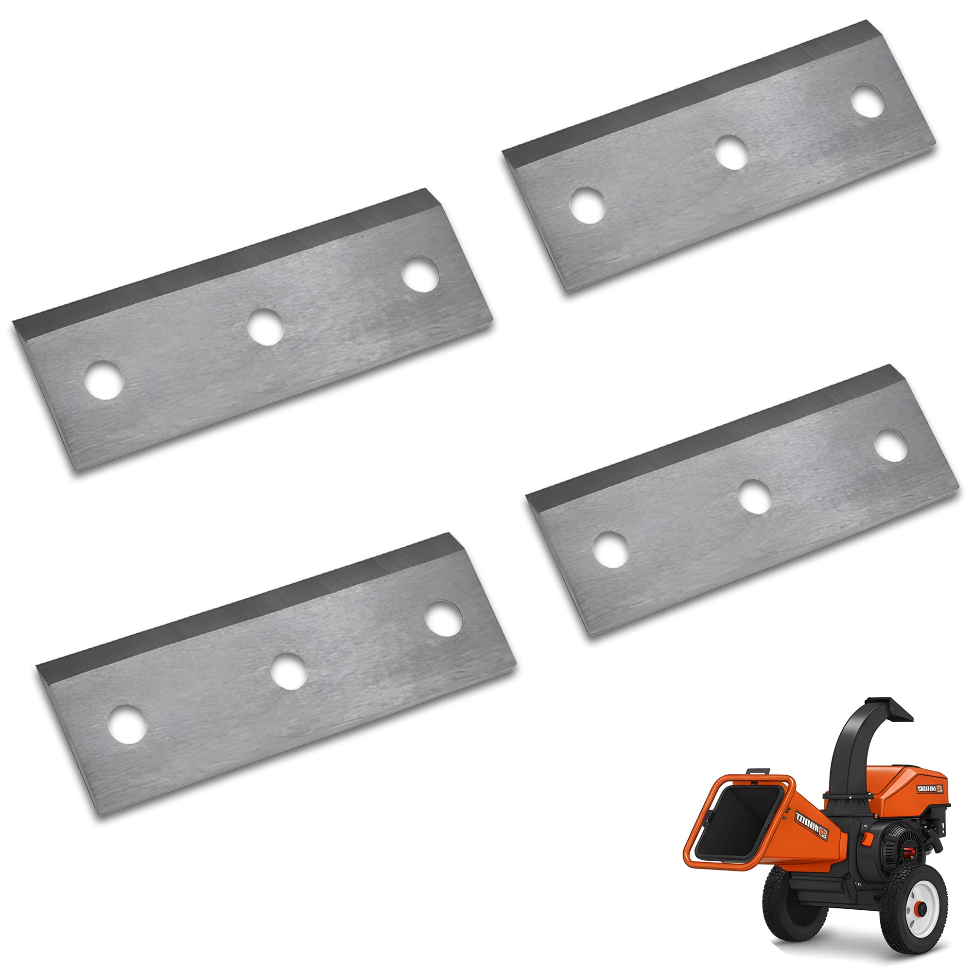 4 peças de lâminas de triturador de madeira compatíveis com Superhandy LCE12, Greatcircleusa GUO054 GUO033 GUO035 Mini triturador de madeira de aço, EFCUT C30, C30 Mini, C30 Lite e trituradores de