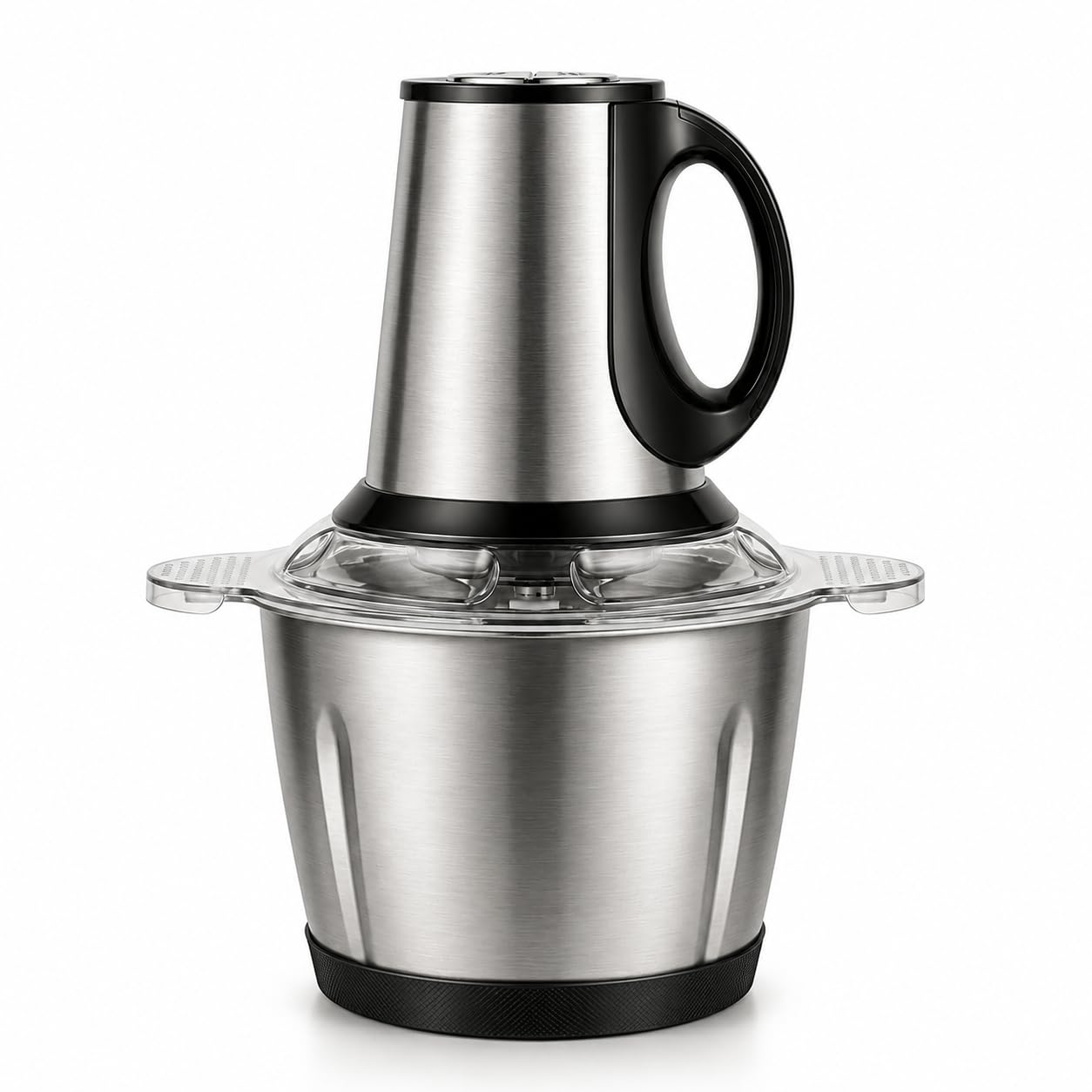 Triturador Elétrico Aço Inox 2L 250W 2 Velocidades + Pulsar 220V | 22.000 RPM, Lâminas Ultra-Afiadas, Peças Desmontáveis, Alça Anatômica, 28cm x 14cm