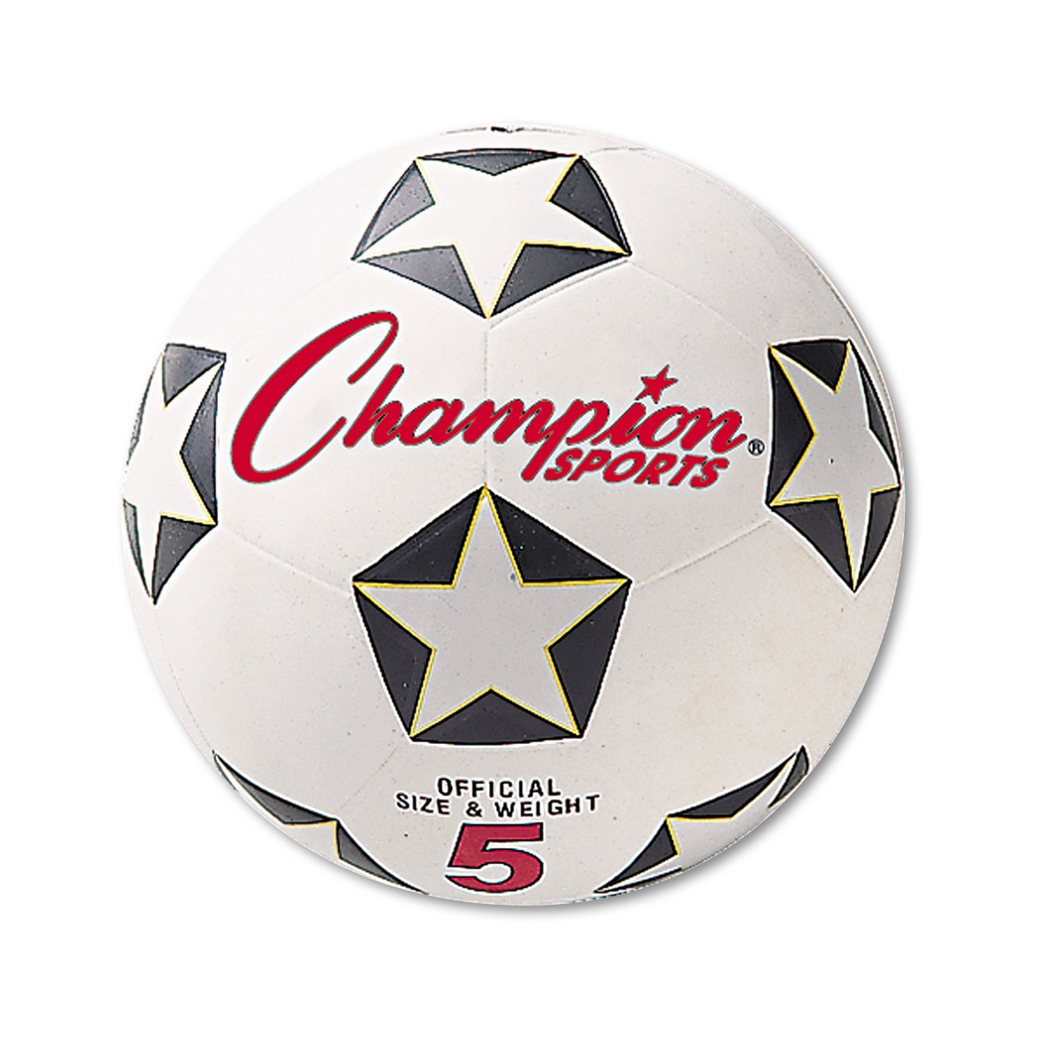 Champion Sports Bola de futebol com tampa de borracha