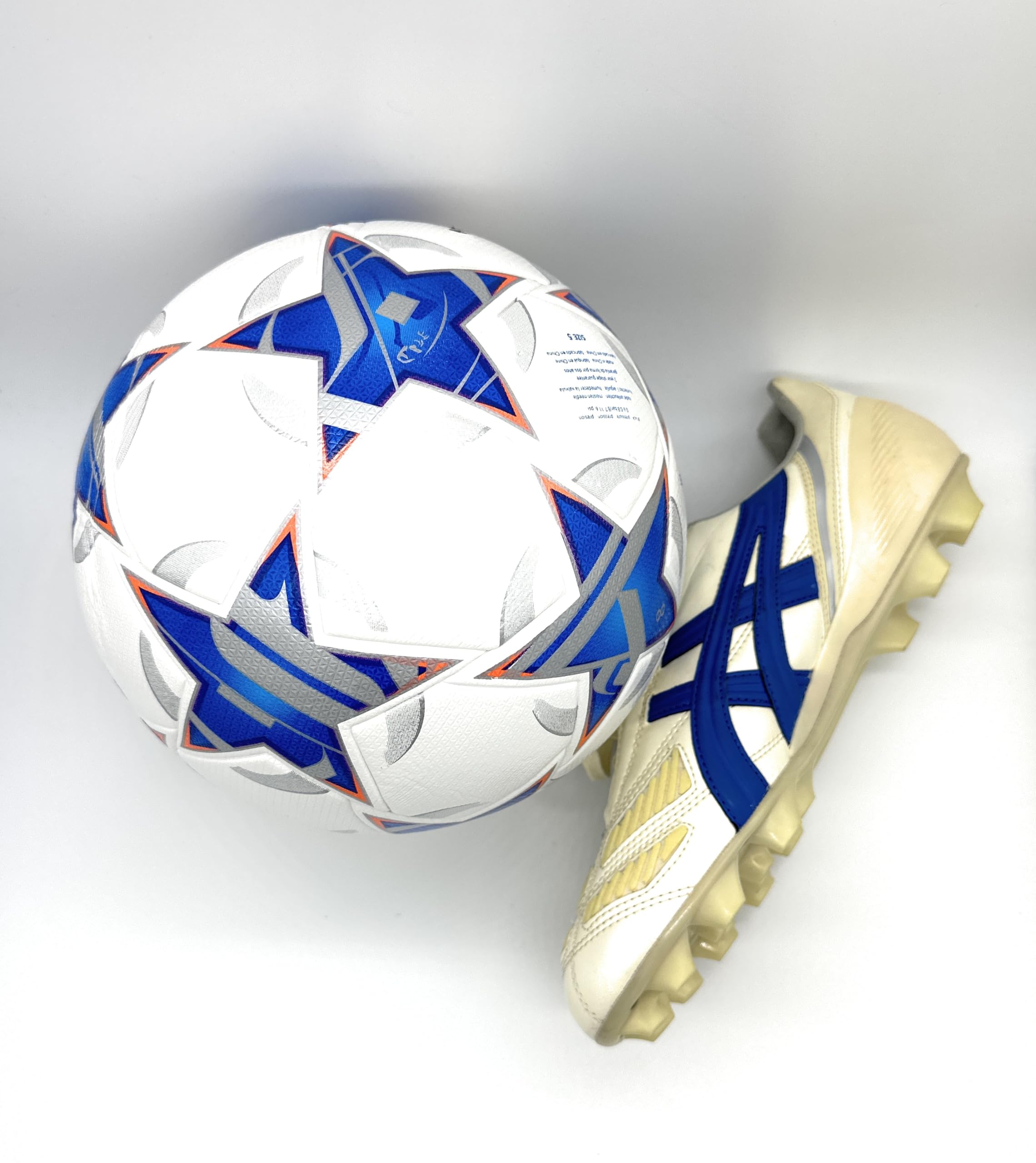 Bola de futebol de qualidade da Liga dos Campeões de qualidade da Copa do Mundo Tamanho 5 Bola de fósforo termicamente ligada costura sem costura - Peso oficial - Couro de grau profissional - Pelota