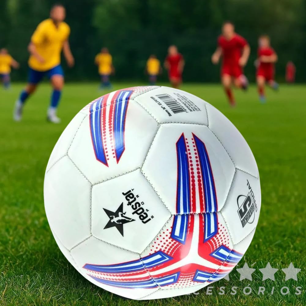 Bola de Futebol Campo Tamanho 5 - Material PVC/Vinil - 22 cm de Diâmetro - 280g - 1 Unidade