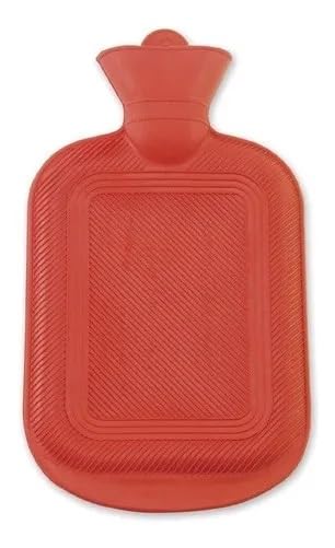 Bolsa Térmica de Borracha para Compressa de Água Quente ou Fria 1 L - Vermelho