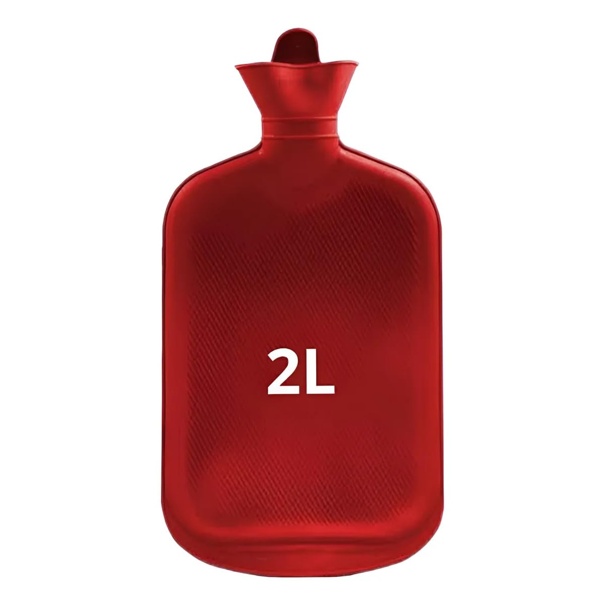 Bolsa Térmica de Borracha para Compressas, Vermelha, 2 Litros, 35x19 cm, Água Quente e Fria