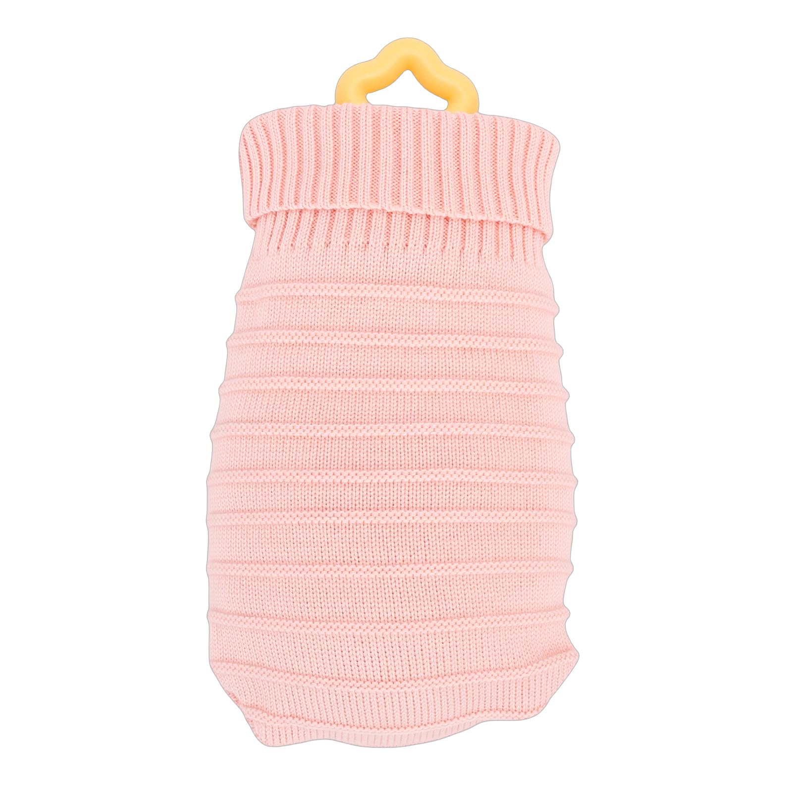 Garrafa de água Quente de Silicone 300ml à Prova Vazamento Mini Bolsa água Quente para Inverno Conforto Aconchegante Rosa