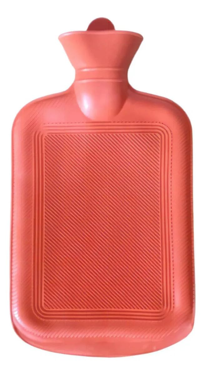 Bolsa Térmica de Borracha para Água Quente ou Fria 2L | Alívio de Dores Musculares, Formato Anatômico, Vedação Segura, Reutilizável, Uso Terapêutico