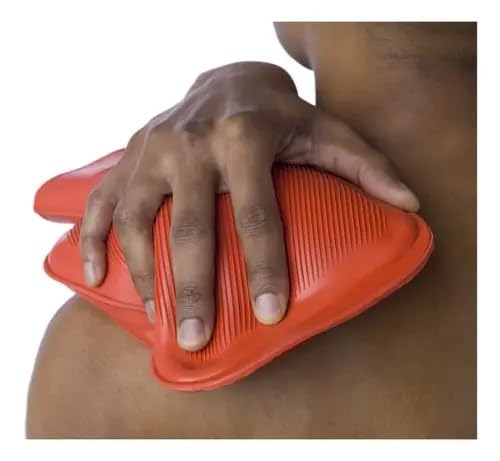 Kit 3 Bolsas Térmicas de Borracha para Água Quente ou Fria 2L | Alívio de Dores Musculares, Formato Anatômico, Vedação Segura, Reutilizável, Uso Terapêutico