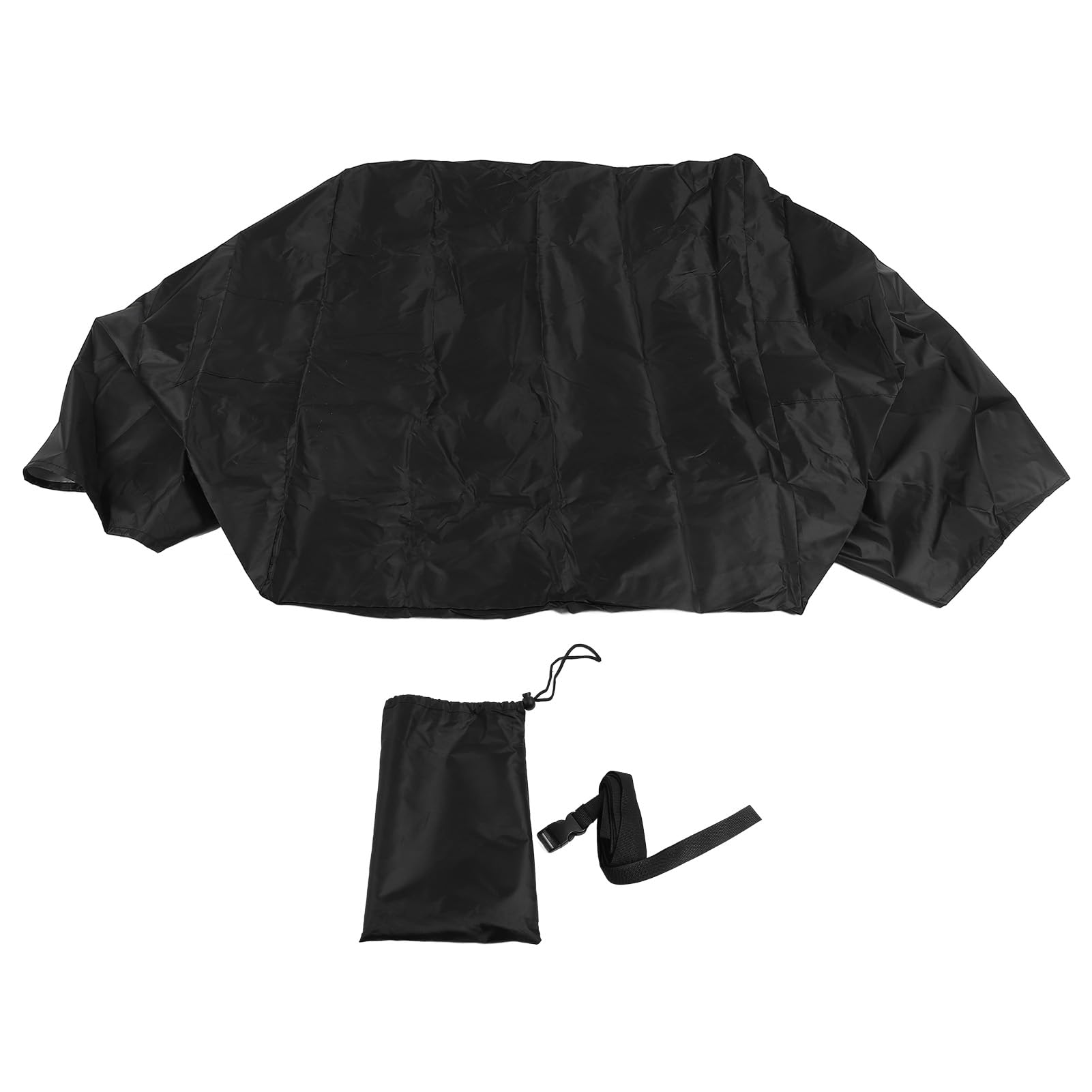 Tampa do aquecedor da piscina revestida com prata 420d oxford à prova d'água à prova de poeira piscina de inverno tampa da bomba de calor com zíper e tira para equipamentos de
