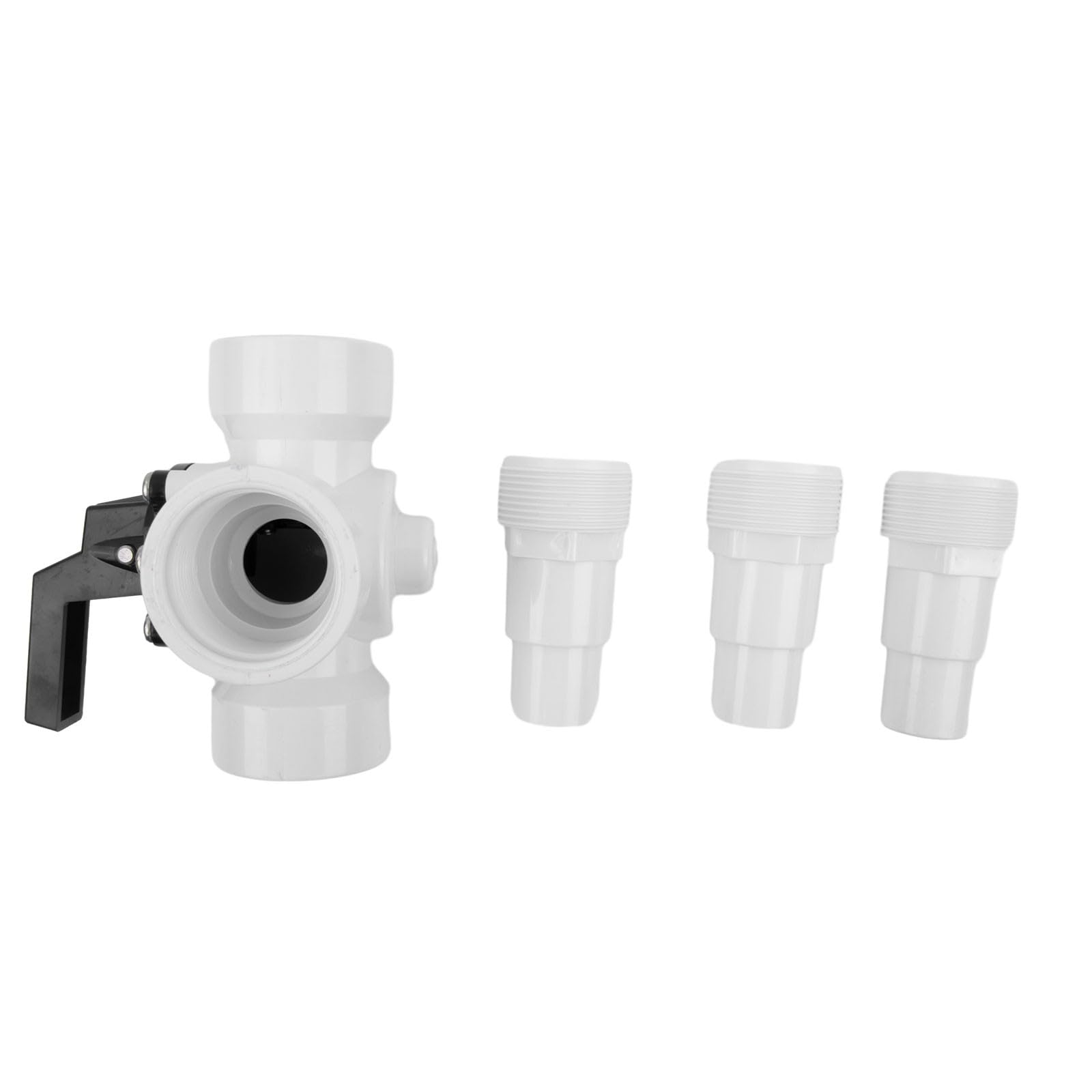Válvula desviadora de 3 vias 1,5 polegada para Zodiac para Jandy 4715, encaixe de mangueira de piscina para bomba de calor solar de 32/38 mm, plástico branco