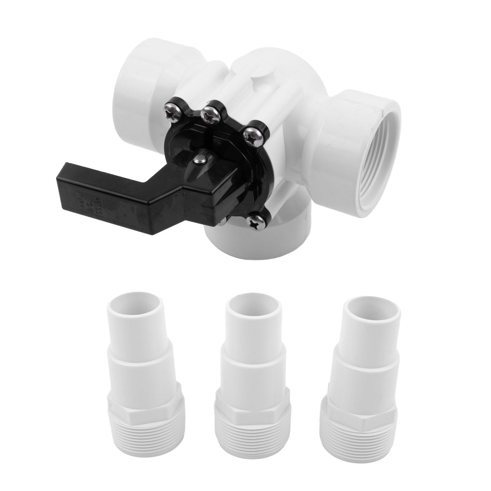 Válvula de desvio de 3 vias 3,8 cm"" para Zodiac para Jandy 4715, encaixe de mangueira de bomba de piscina para mangueiras de 32/38 mm, acessório de bomba de calor solar peça 60025