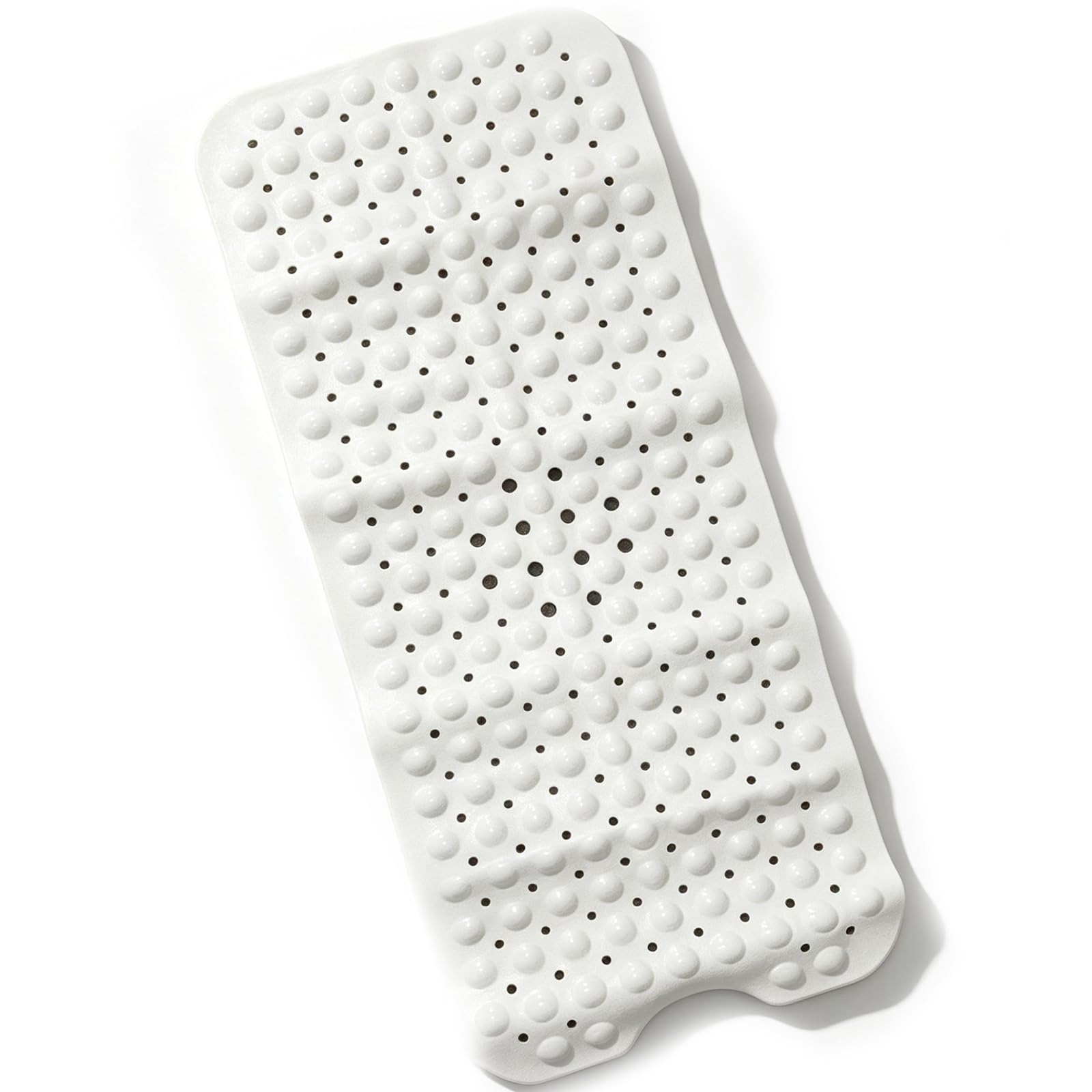 Tapete Banheiro Antiderrapante 100x40cm Com Furos de Drenagem e Ventosas, Tapete de Pvc Retangular Grande Antimofo Ventosas - Lavável em Máquina, Ideal Para Box de Banheiro e Piso de Banheira