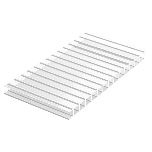 Kit Box Banheiro em Policarbonato 1m x 2m com Perfil U e Silicone(CRISTAL) | Kit completo com policarbonato 4mm, perfil U e silicone para montar seu box de banheiro
