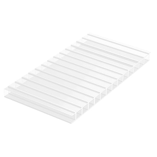 Kit Box Banheiro em Policarbonato 1m x 2m com Perfil U e Silicone(BRANCO) | Kit completo com policarbonato 4mm, perfil U e silicone para montar seu box de banheiro