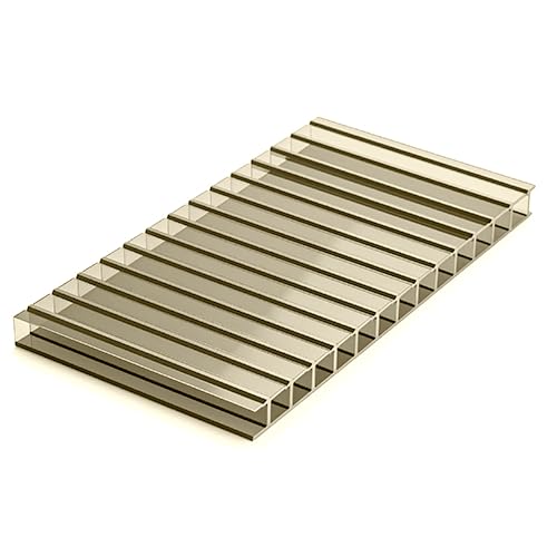 Kit Box Banheiro em Policarbonato 1m x 2m com Perfil U e Silicone(BRONZE) | Kit completo com policarbonato 4mm, perfil U e silicone para montar seu box de banheiro
