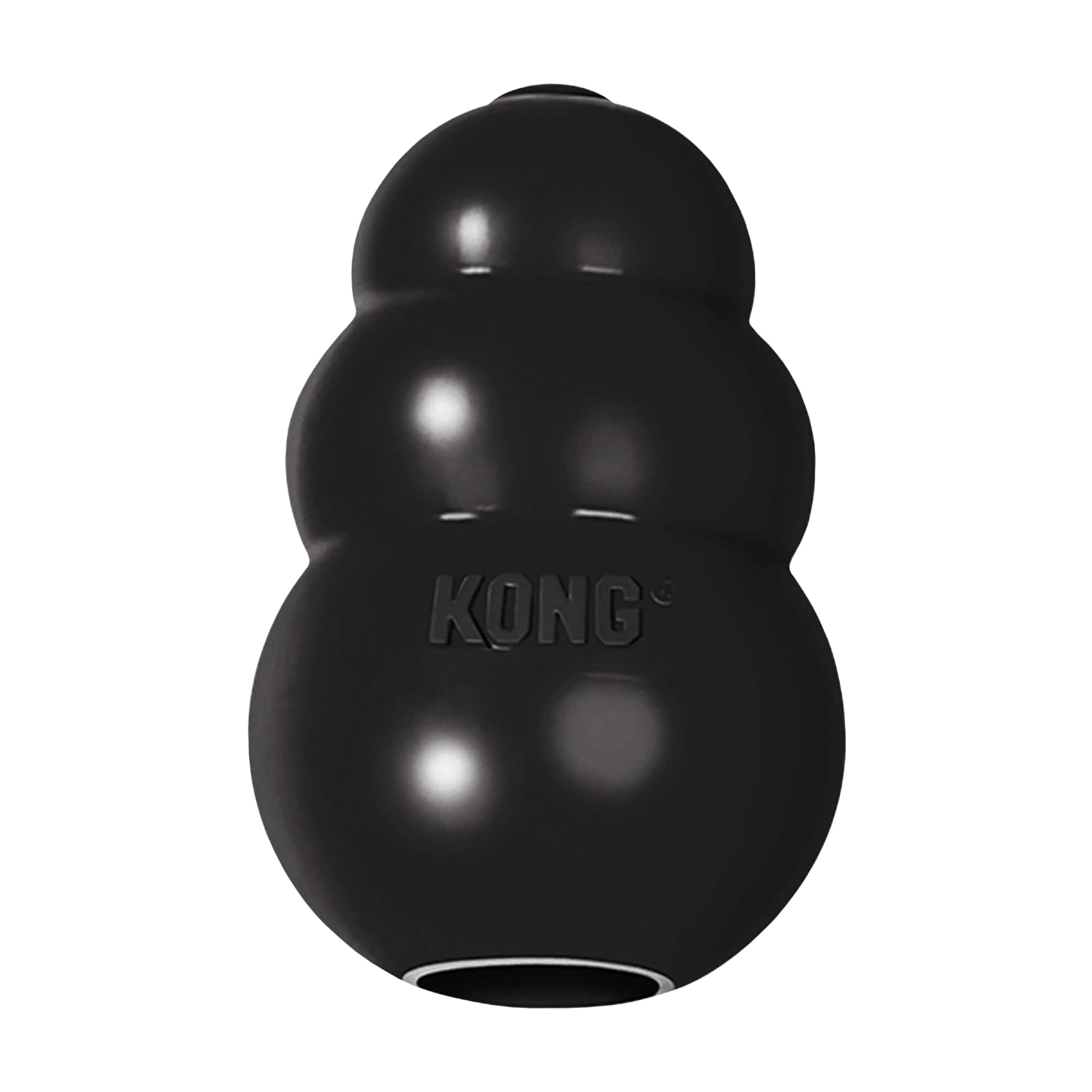 Brinquedo Mordedor com Dispenser Para Petisco Preto Kong Extreme Grande Kong para Cães