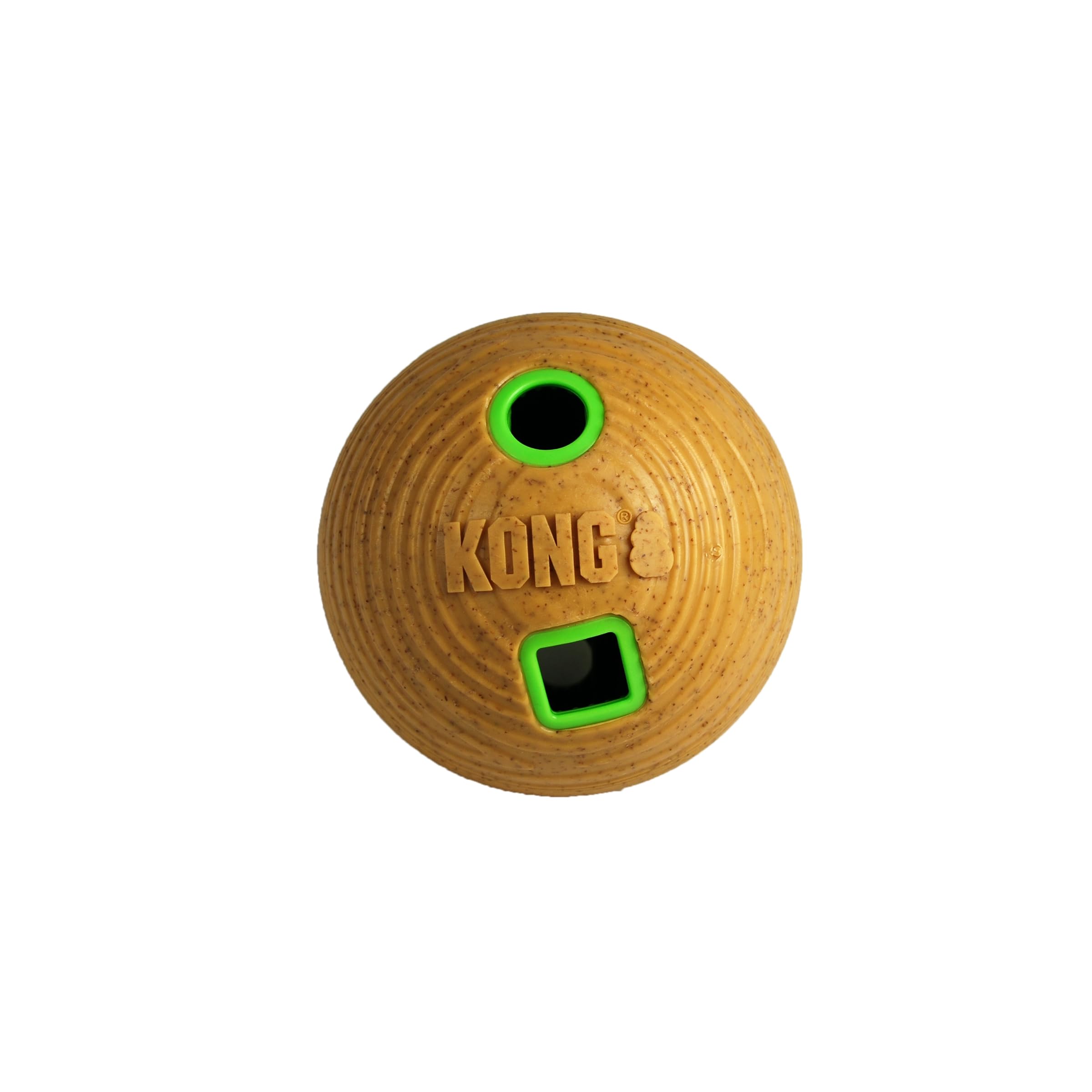 KONG Company 38747524: Brinquedo de cachorro bola dispensador de petiscos de bambu, Md