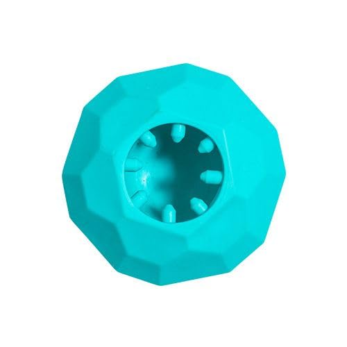 Brinquedo Mordedor de Borracha Interativo Recheável Dispenser de Petiscos Safira - Para Cachorros - Para Cães Pequenos - Tam. P - Petiko