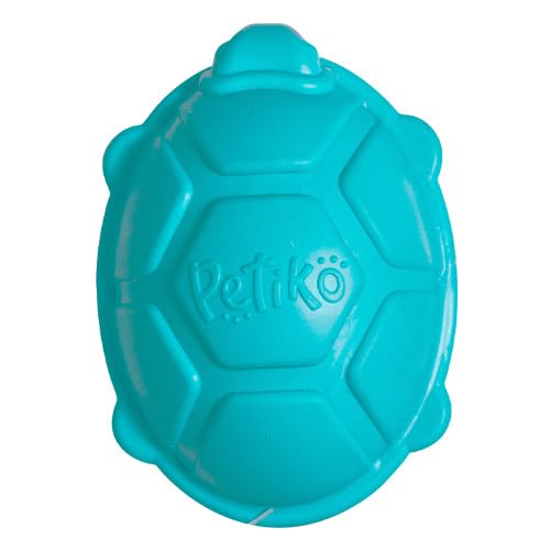 Brinquedo Mordedor Interativo Doris, a Tartatura Marinha Dispenser de Petiscos e Ração Brinquedo de Borracha Para Cachorros Enriquecimento Ambiental Para Cães Tam. G Petiko
