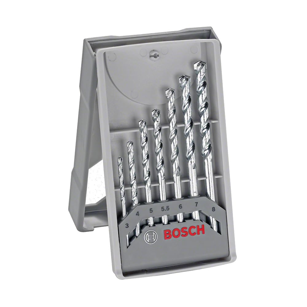 Bosch Jogo brocas para concreto CYL-1 7 peças Ø3-4-5-5.5-6-7-8mm