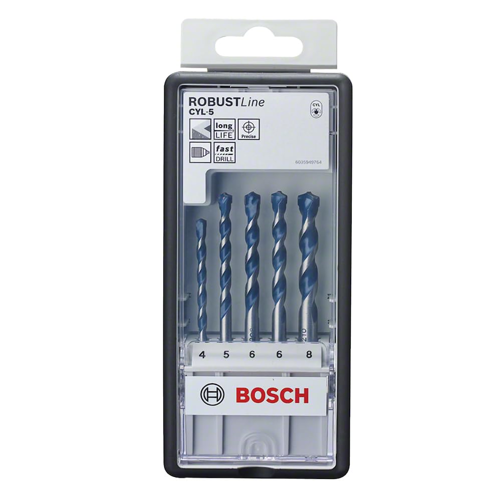 Bosch Broca para Concreto CYL-5 5 Unidades Cinza
