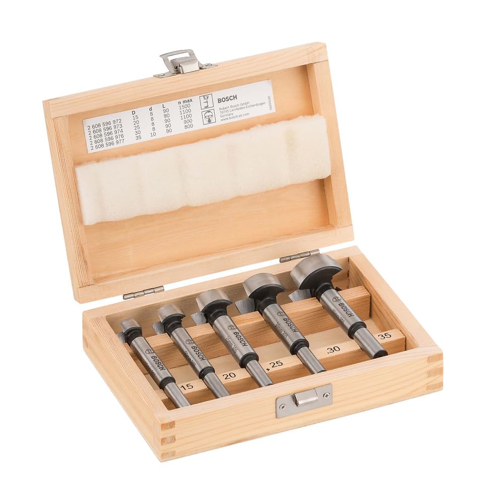 Bosch Jogo de Brocas para Madeira Forstner 15-35mm 5 Peças
